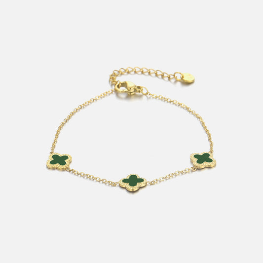 Armband klaver green