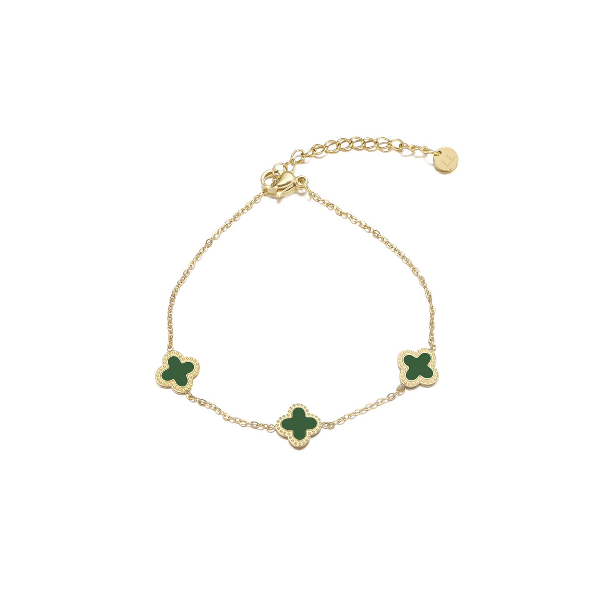 Armband klaver green