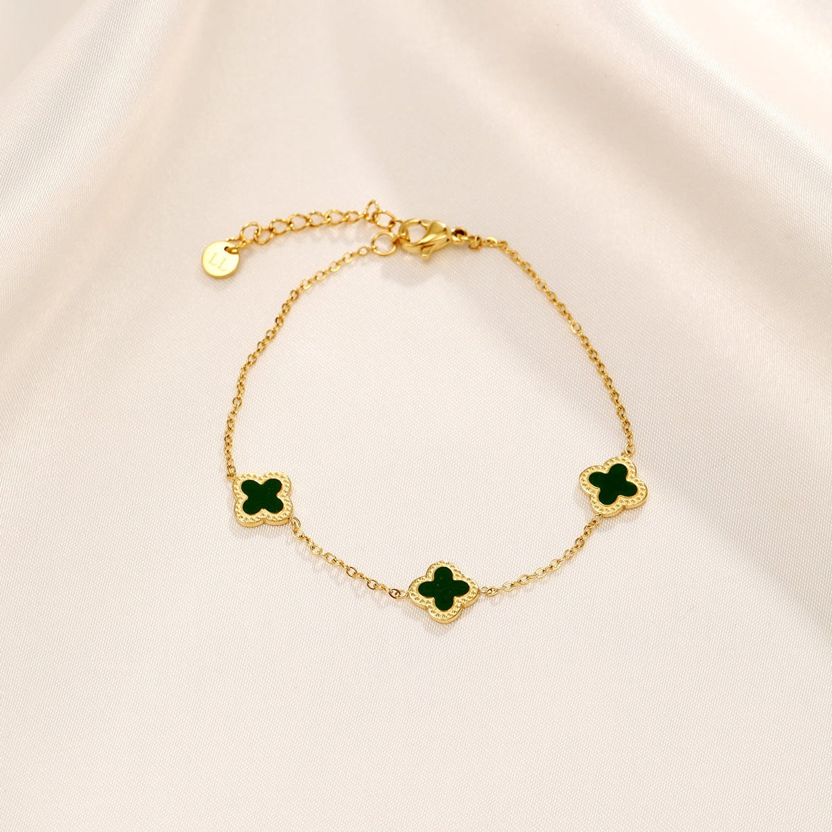 Armband klaver green