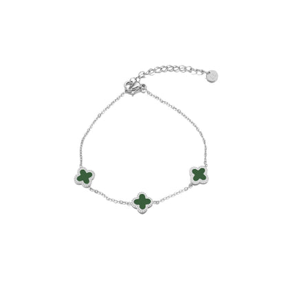 Armband klaver green
