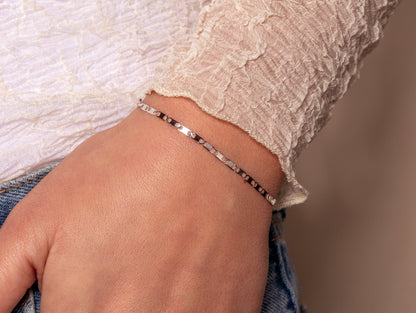 Armband platte schakel