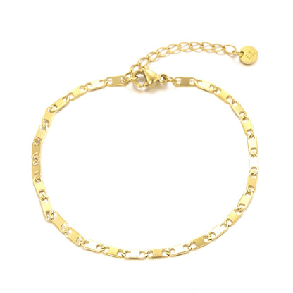 Armband platte schakel