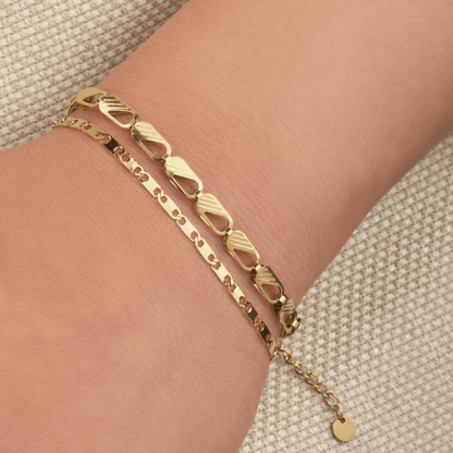 Armband platte schakel