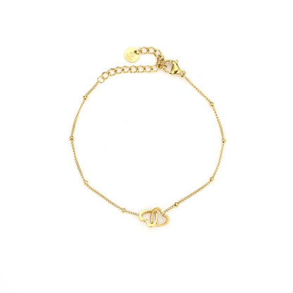 Armband verbonden hartjes
