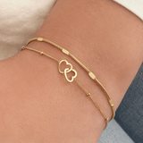 Armband verbonden hartjes
