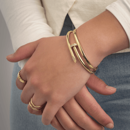 Bangle spijker steentjes