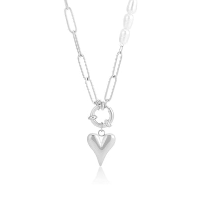 Ketting lux parels hartje