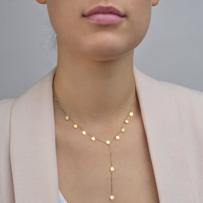 Ketting Y-vorm muntjes