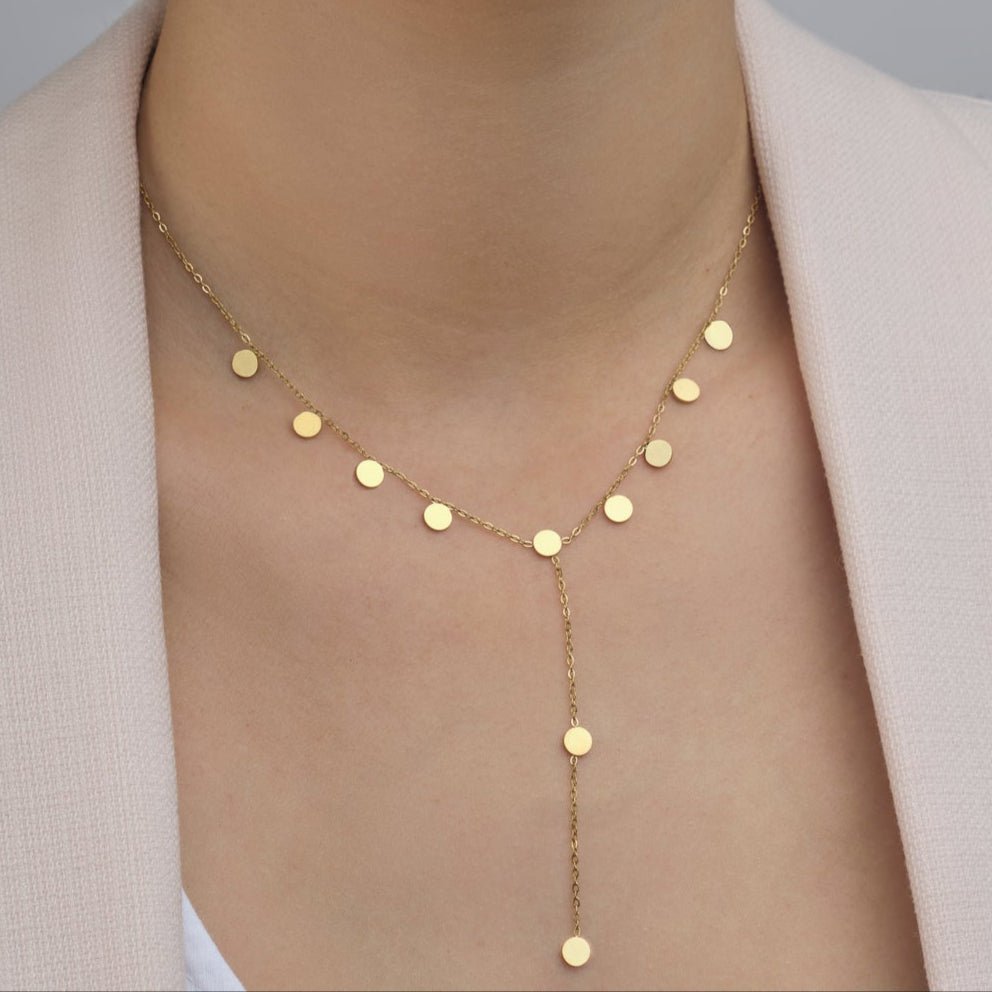Ketting Y-vorm muntjes